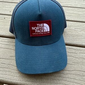 The North Face Teal Cap with Red Patch